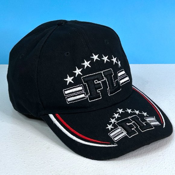 Florida FL Initials Embroidered Baseball Cap Hat Adjustable Strap Back‎ - Picture 2 of 5